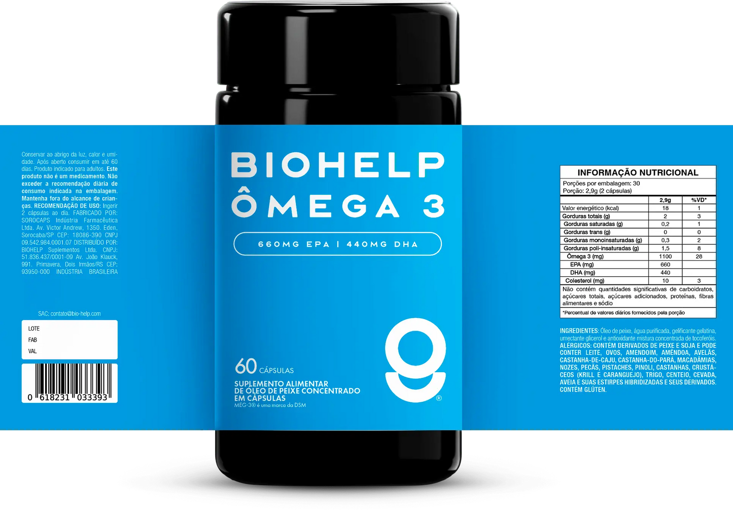 Ômega 3 - 33/22 BIOHELP