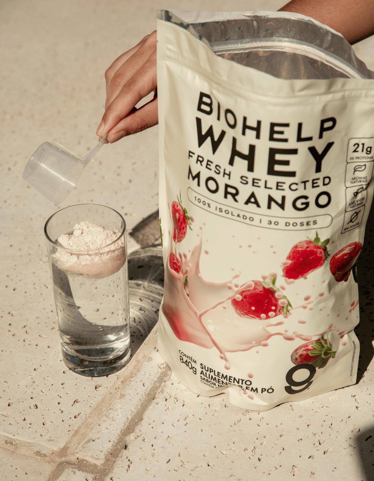 Whey Isolado Morango