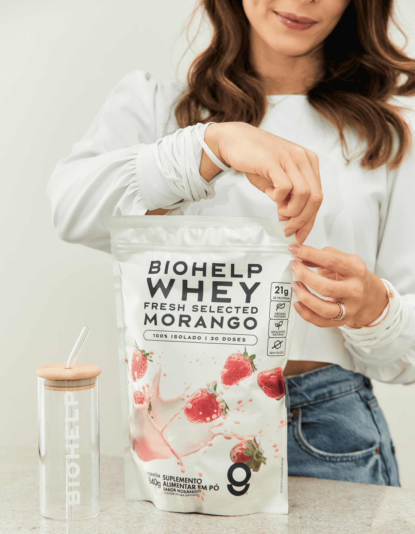 Whey Isolado Morango