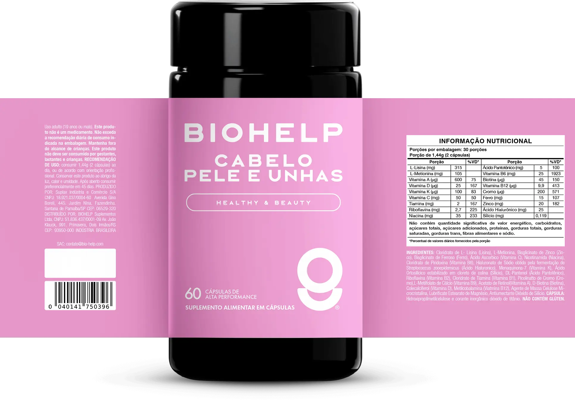 Cabelo, Pele e Unhas BIOHELP