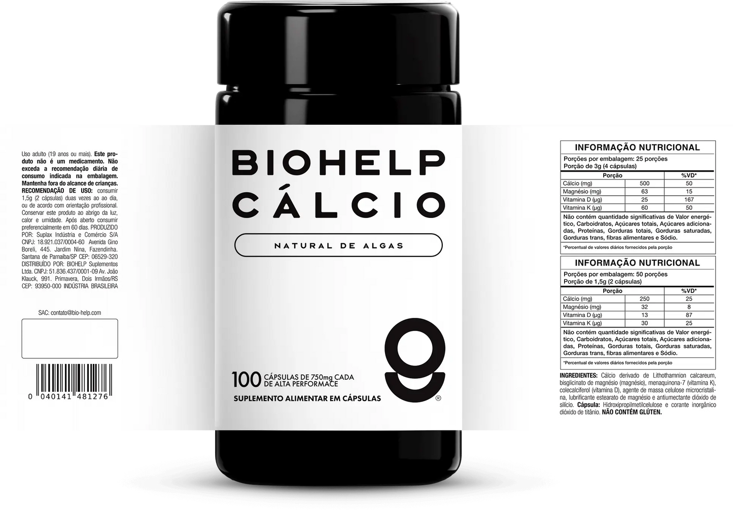 Cálcio Natural BIOHELP