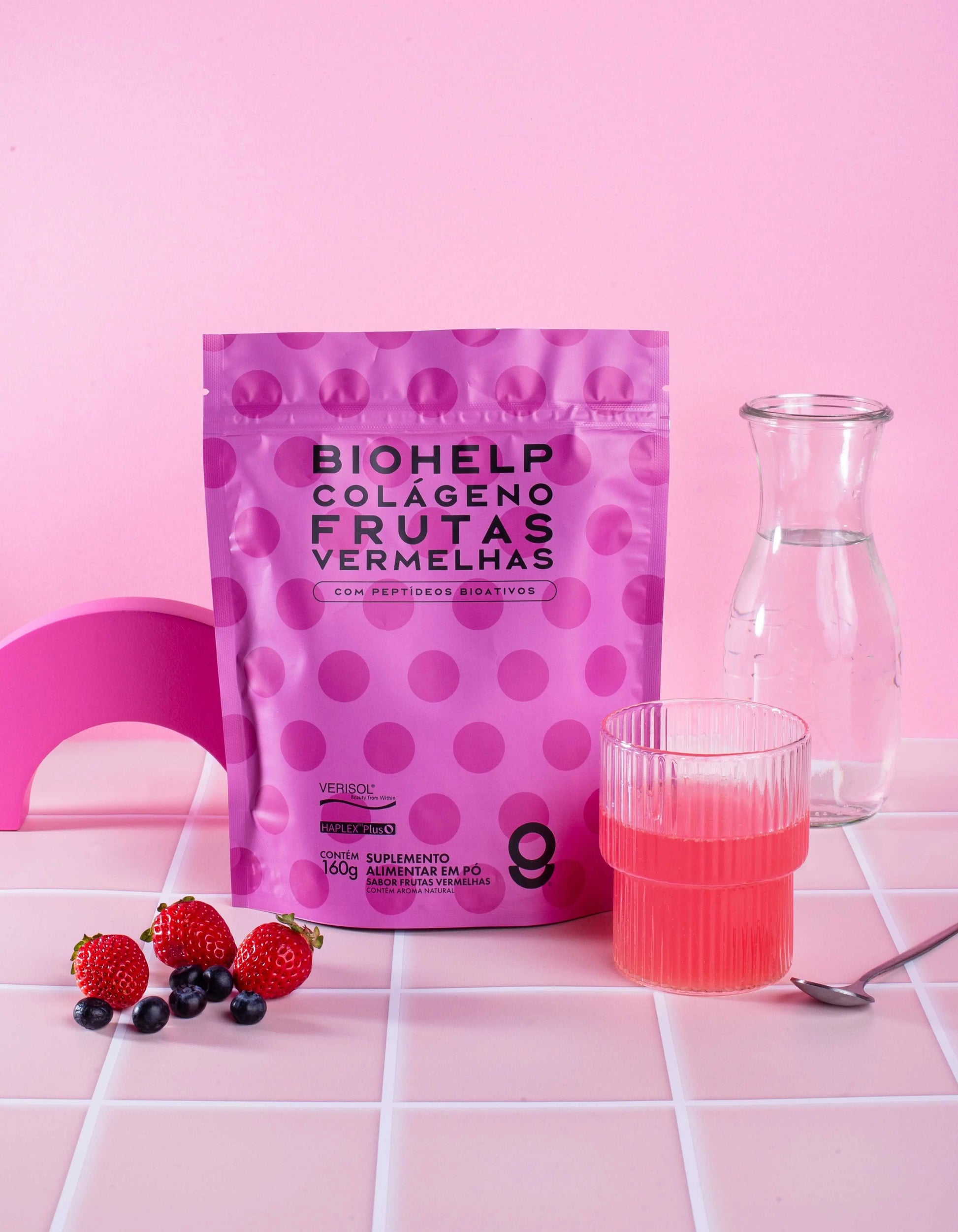 Colágeno Verisol Frutas Vermelhas BIOHELP