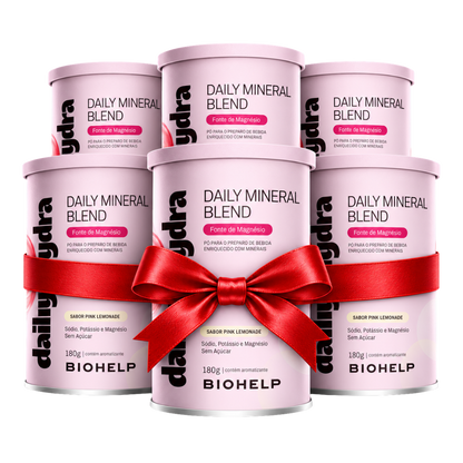 Daily Hydra Pink Lemonade - 6 Potes + Coqueteleira Grátis