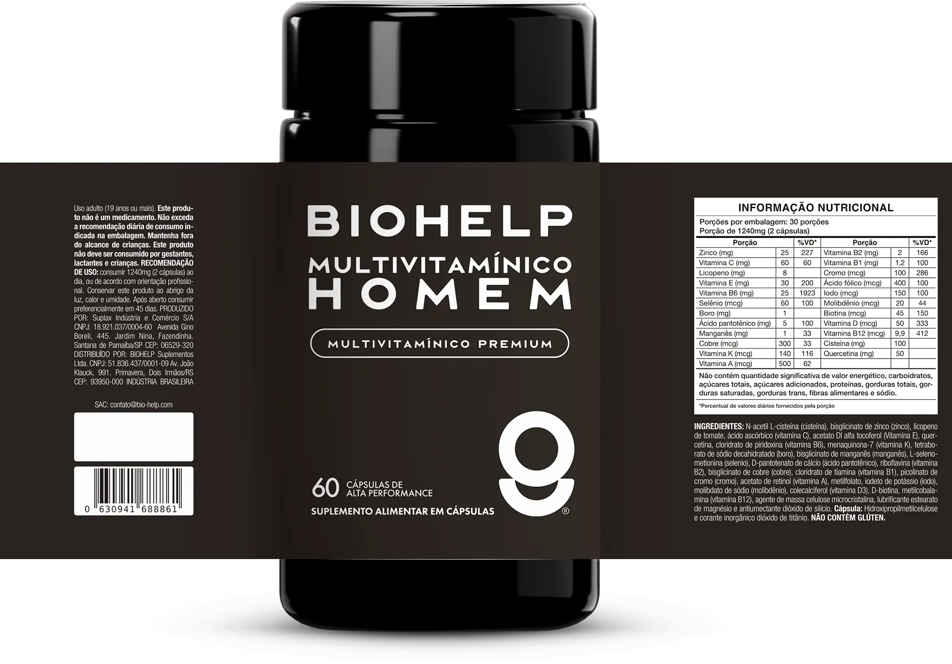 Multivitamínico Homem BIOHELP