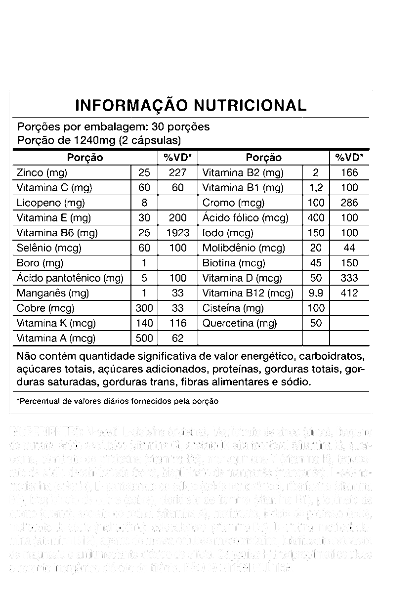 Multivitamínico Homem BIOHELP