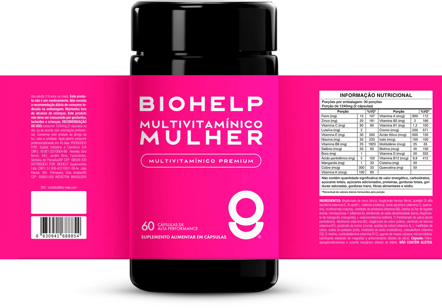 Multivitamínico Mulher BIOHELP