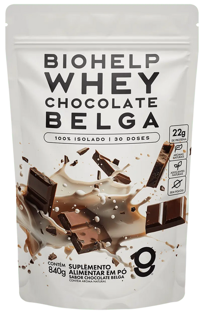 Whey Isolado Chocolate Belga BIOHELP