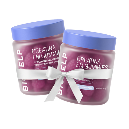 2x Creatina em Gummies Uva + Frete Grátis