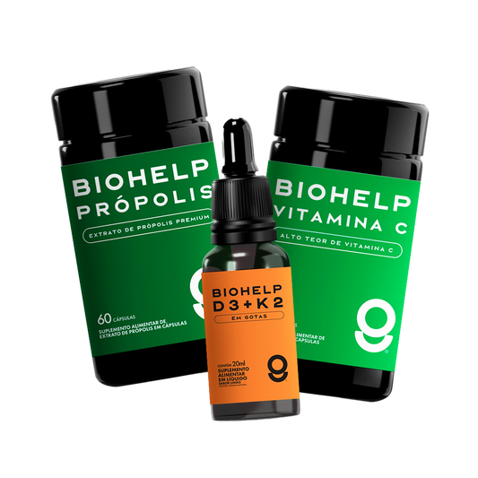 Própolis Premium + Vitamina C + Vitamina D3+K2